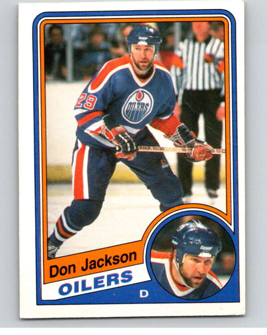 1984-85 O-Pee-Chee #247 Don Jackson  Edmonton Oilers  V64391 Image 1