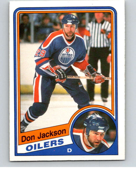1984-85 O-Pee-Chee #247 Don Jackson  Edmonton Oilers  V64392 Image 1