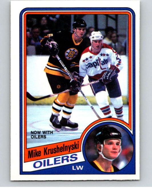 1984-85 O-Pee-Chee #248 Mike Krushelnyski  Edmonton Oilers  V64393 Image 1