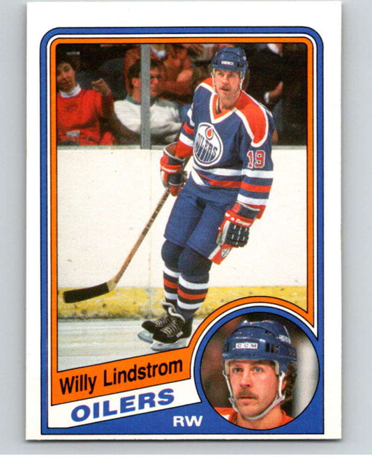 1984-85 O-Pee-Chee #250 Willy Lindstrom  Edmonton Oilers  V64397 Image 1