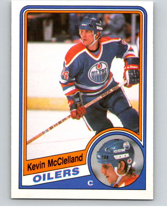 1984-85 O-Pee-Chee #253 Kevin McClelland  RC Rookie Edmonton Oilers  V64409 Image 1