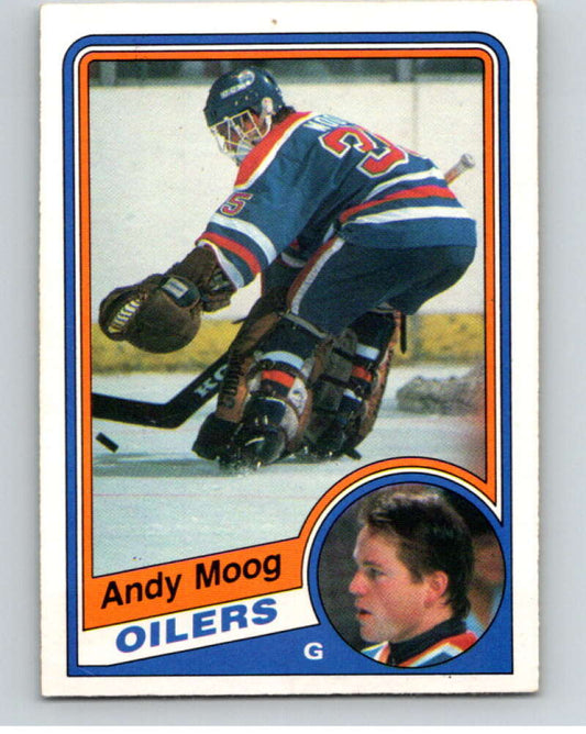 1984-85 O-Pee-Chee #255 Andy Moog  Edmonton Oilers  V64413 Image 1