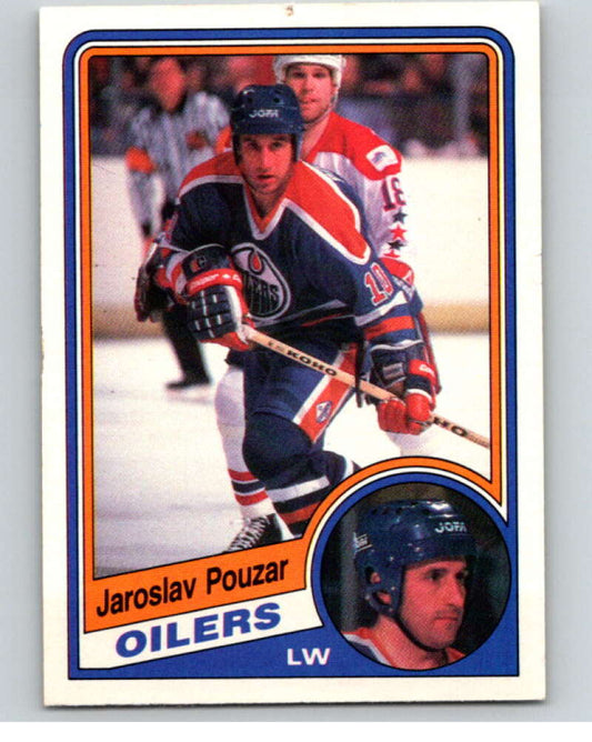 1984-85 O-Pee-Chee #256 Jaroslav Pouzar  Edmonton Oilers  V64415 Image 1