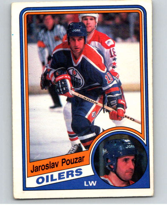 1984-85 O-Pee-Chee #256 Jaroslav Pouzar  Edmonton Oilers  V64416 Image 1