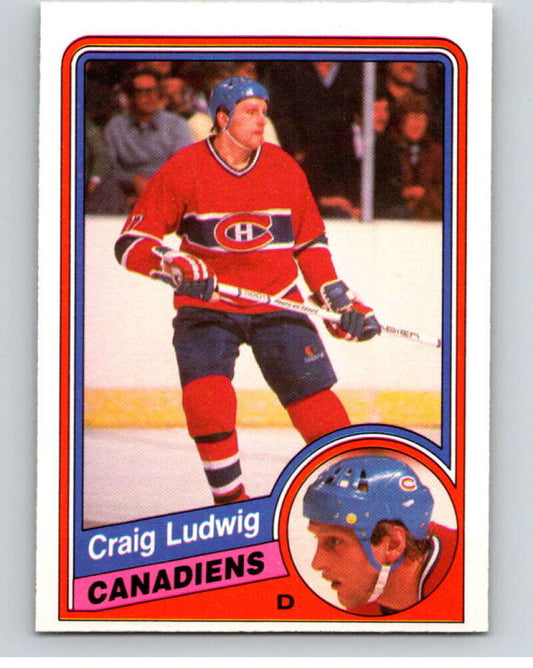 1984-85 O-Pee-Chee #265 Craig Ludwig  Montreal Canadiens  V64436 Image 1