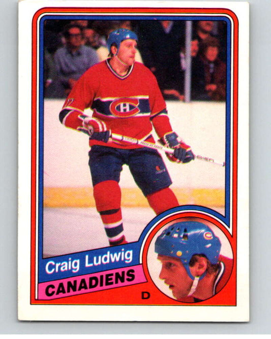 1984-85 O-Pee-Chee #265 Craig Ludwig  Montreal Canadiens  V64437 Image 1
