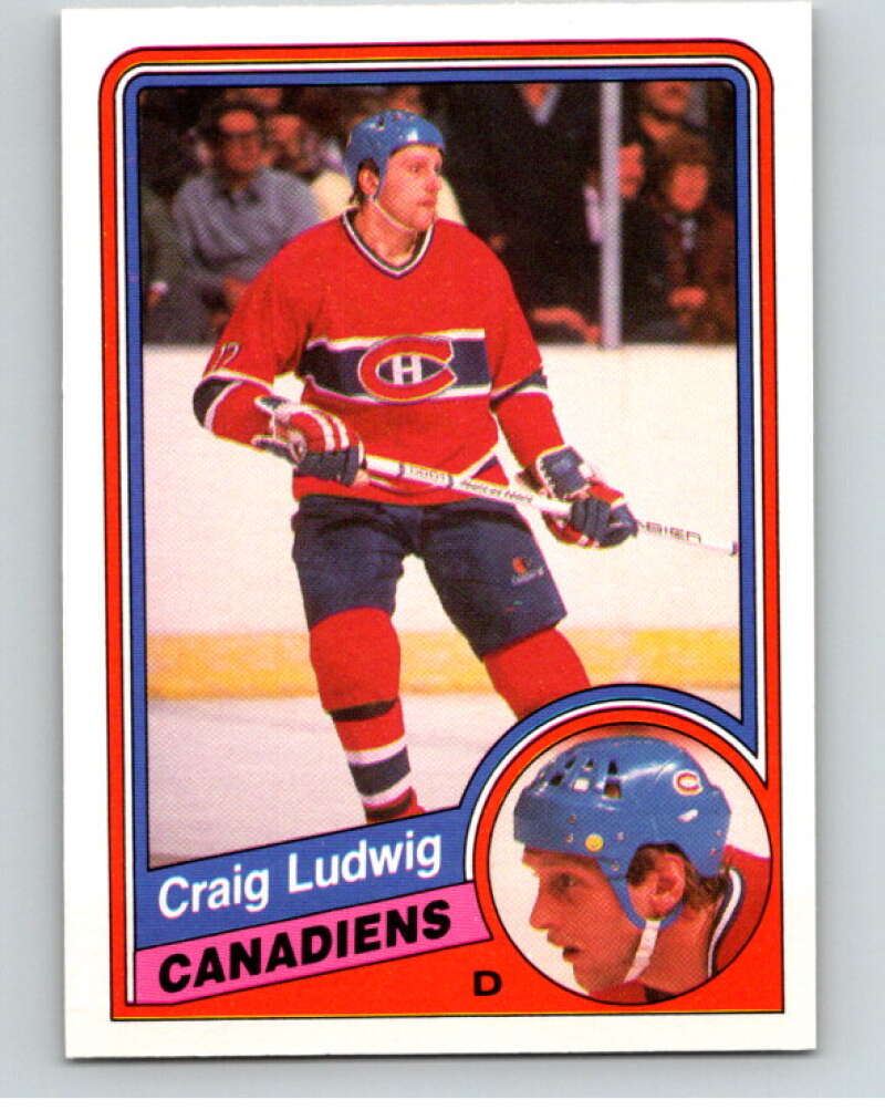1984-85 O-Pee-Chee #265 Craig Ludwig  Montreal Canadiens  V64438 Image 1