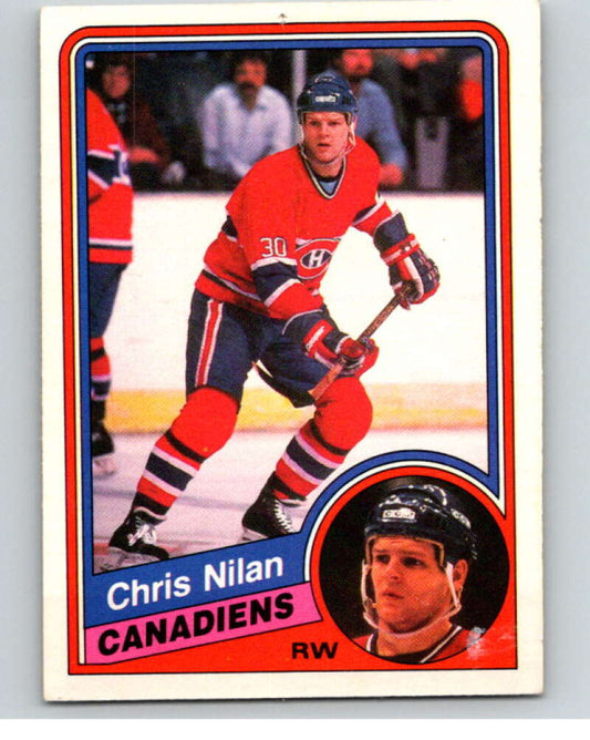 1984-85 O-Pee-Chee #268 Chris Nilan  Montreal Canadiens  V64444 Image 1
