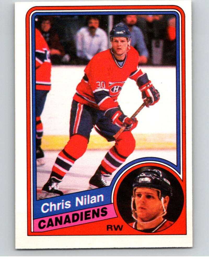 1984-85 O-Pee-Chee #268 Chris Nilan  Montreal Canadiens  V64445 Image 1