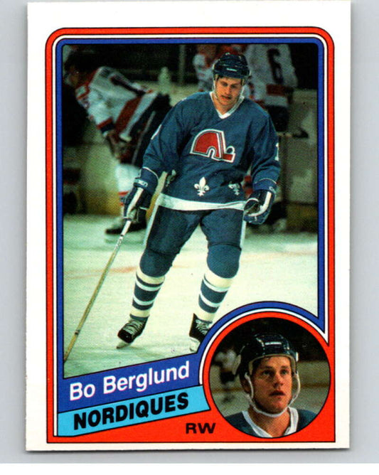 1984-85 O-Pee-Chee #276 Bo Berglund  RC Rookie Quebec Nordiques  V64467 Image 1