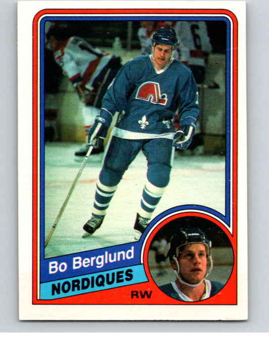 1984-85 O-Pee-Chee #276 Bo Berglund  RC Rookie Quebec Nordiques  V64468 Image 1
