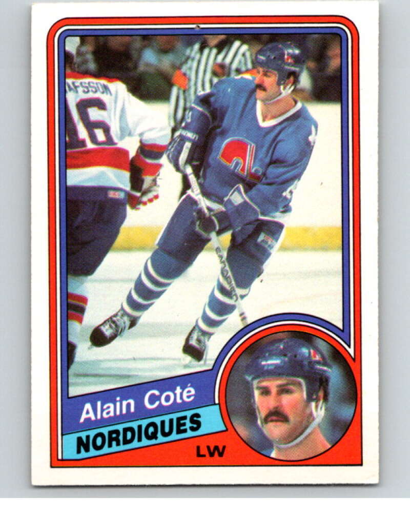 1984-85 O-Pee-Chee #278 Alain Cote  Quebec Nordiques  V64472 Image 1