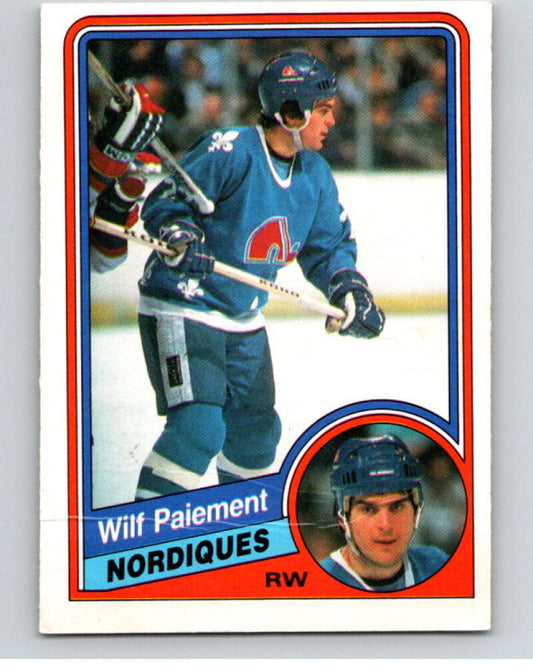 1984-85 O-Pee-Chee #285 Wilf Paiement  Quebec Nordiques  V64489 Image 1
