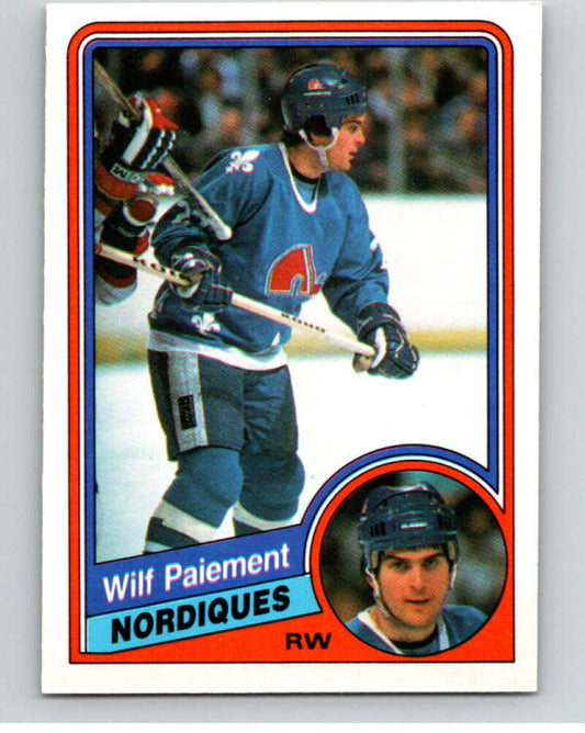 1984-85 O-Pee-Chee #285 Wilf Paiement  Quebec Nordiques  V64492 Image 1