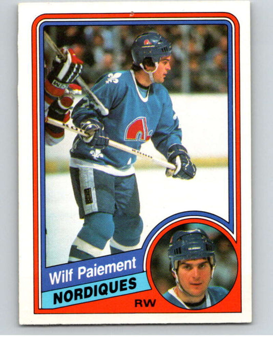 1984-85 O-Pee-Chee #285 Wilf Paiement  Quebec Nordiques  V64493 Image 1