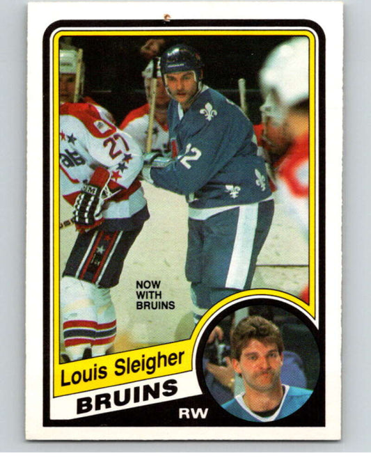 1984-85 O-Pee-Chee #290 Louis Sleigher  Quebec Nordiques  V64508 Image 1
