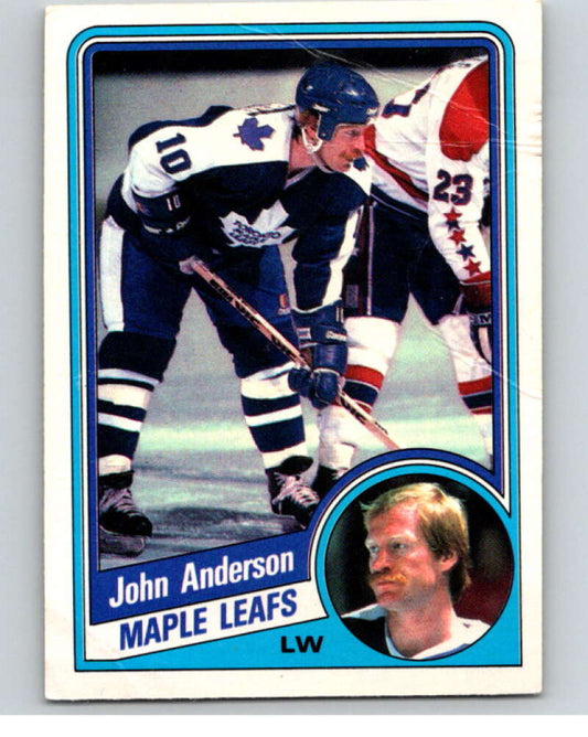1984-85 O-Pee-Chee #295 John Anderson  Toronto Maple Leafs  V64518 Image 1