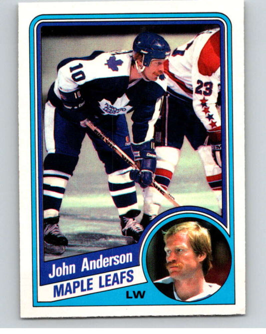 1984-85 O-Pee-Chee #295 John Anderson  Toronto Maple Leafs  V64520 Image 1