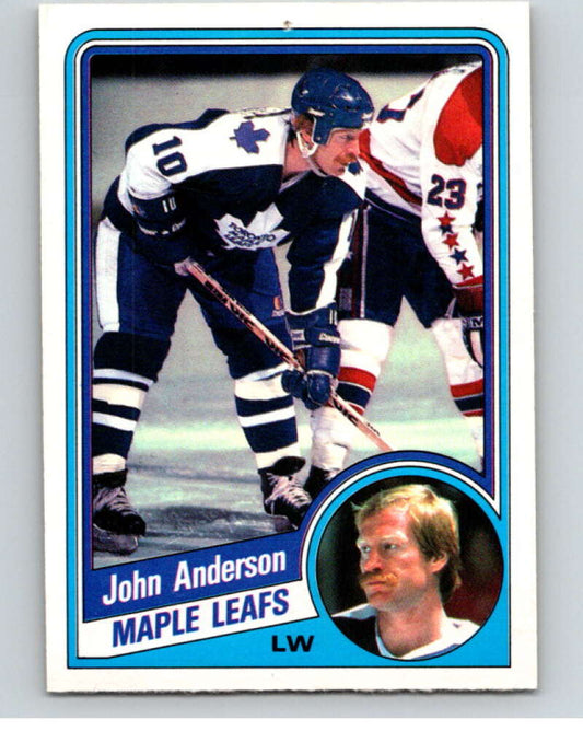 1984-85 O-Pee-Chee #295 John Anderson  Toronto Maple Leafs  V64524 Image 1