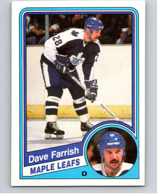 1984-85 O-Pee-Chee #301 Dave Farrish  Toronto Maple Leafs  V64539 Image 1