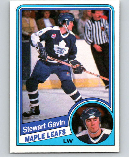 1984-85 O-Pee-Chee #302 Stewart Gavin  Toronto Maple Leafs  V64540 Image 1