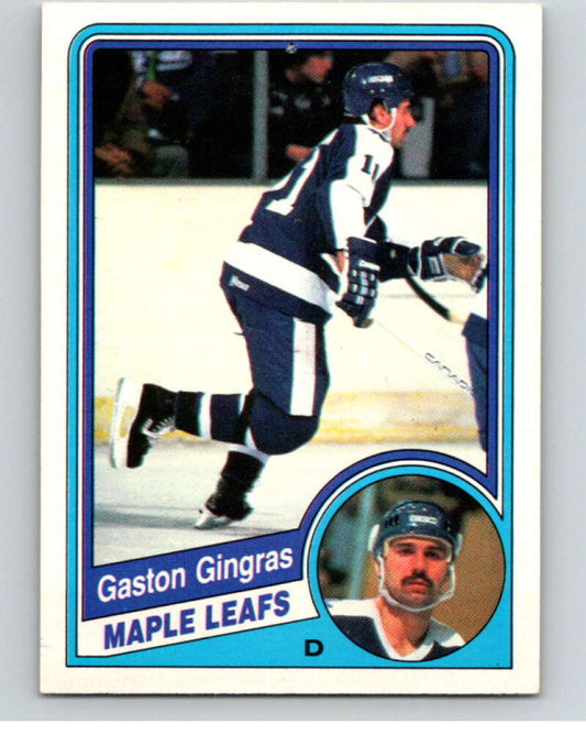 1984-85 O-Pee-Chee #303 Gaston Gingras  Toronto Maple Leafs  V64542 Image 1