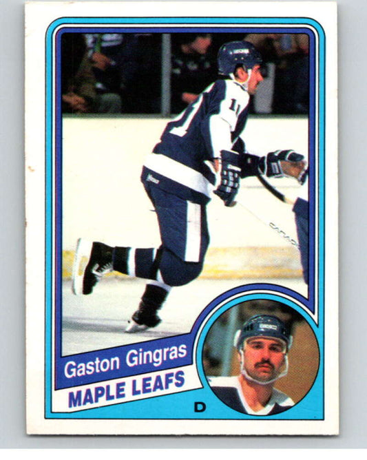 1984-85 O-Pee-Chee #303 Gaston Gingras  Toronto Maple Leafs  V64543 Image 1