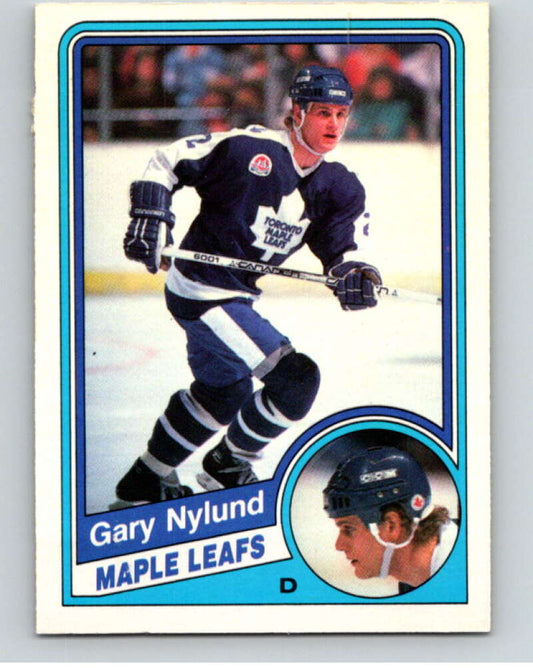 1984-85 O-Pee-Chee #307 Gary Nylund  RC Rookie Toronto Maple Leafs  V64556 Image 1