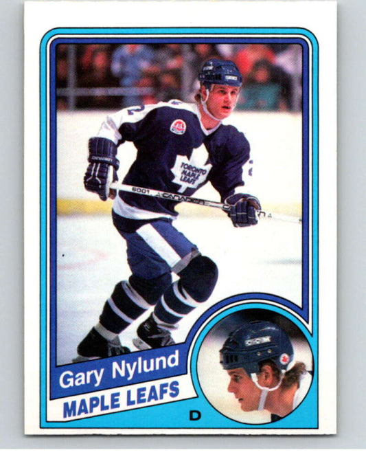 1984-85 O-Pee-Chee #307 Gary Nylund  RC Rookie Toronto Maple Leafs  V64557 Image 1