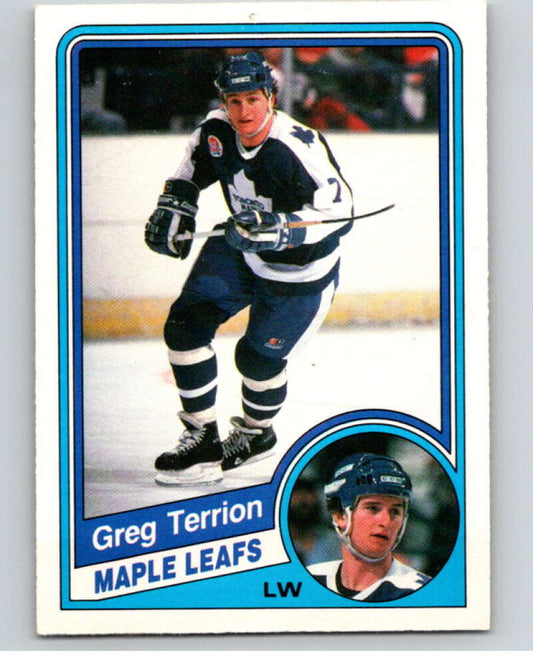 1984-85 O-Pee-Chee #312 Greg Terrion  Toronto Maple Leafs  V64570 Image 1