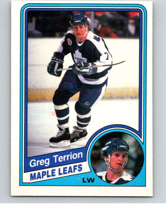 1984-85 O-Pee-Chee #312 Greg Terrion  Toronto Maple Leafs  V64572 Image 1