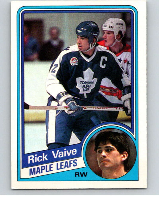 1984-85 O-Pee-Chee #313 Rick Vaive  Toronto Maple Leafs  V64574 Image 1