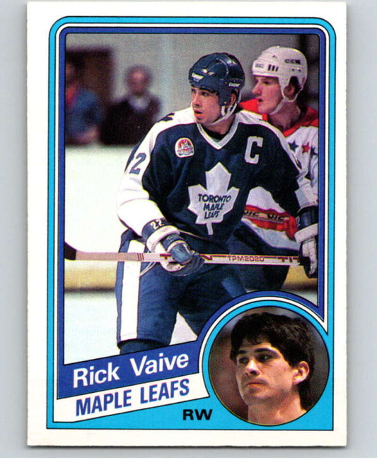 1984-85 O-Pee-Chee #313 Rick Vaive  Toronto Maple Leafs  V64575 Image 1