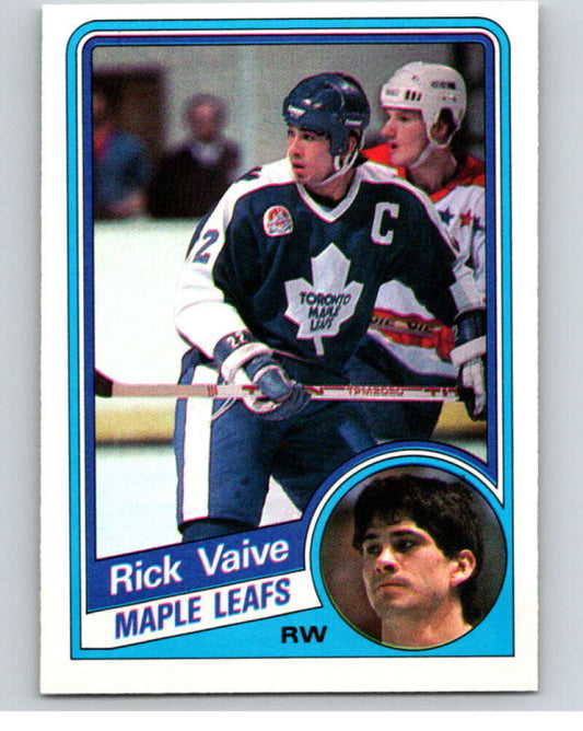 1984-85 O-Pee-Chee #313 Rick Vaive  Toronto Maple Leafs  V64578 Image 1