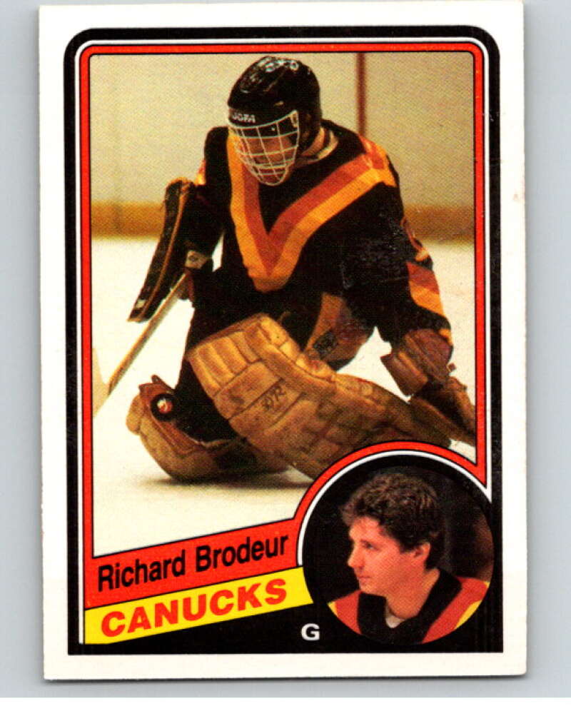 1984-85 O-Pee-Chee #314 Richard Brodeur  Vancouver Canucks  V64579 Image 1