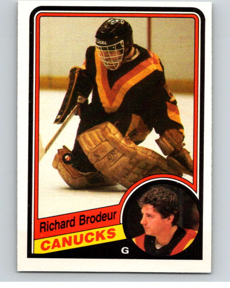 1984-85 O-Pee-Chee #314 Richard Brodeur  Vancouver Canucks  V64580 Image 1