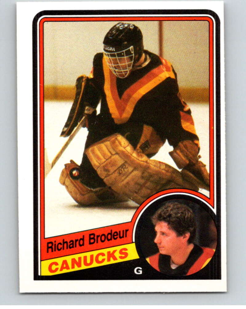 1984-85 O-Pee-Chee #314 Richard Brodeur  Vancouver Canucks  V64581 Image 1