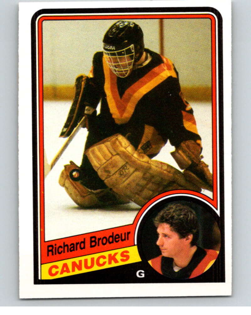 1984-85 O-Pee-Chee #314 Richard Brodeur  Vancouver Canucks  V64582 Image 1
