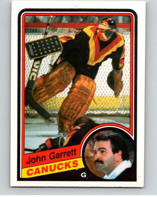 1984-85 O-Pee-Chee #317 John Garrett  Vancouver Canucks  V64588 Image 1