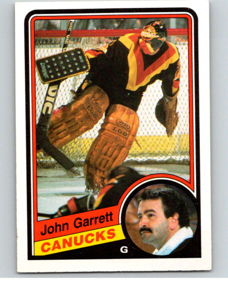 1984-85 O-Pee-Chee #317 John Garrett  Vancouver Canucks  V64589 Image 1