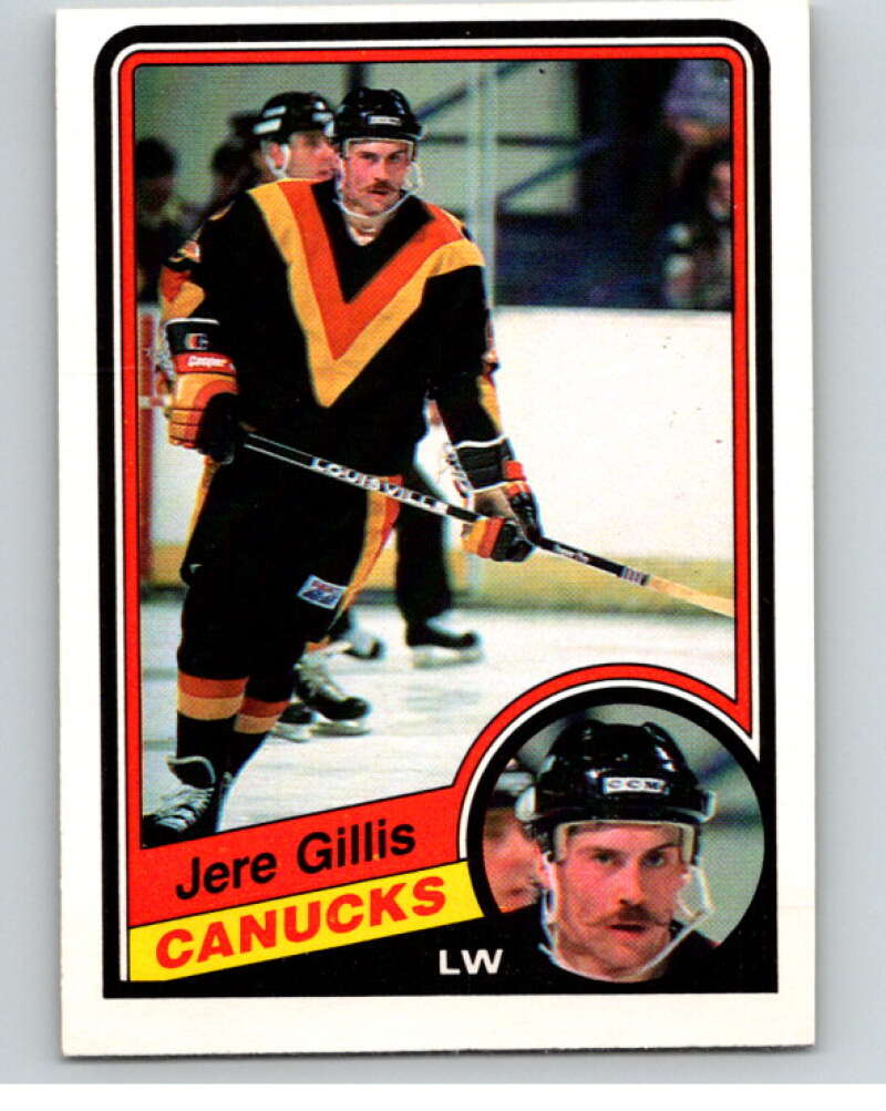 1984-85 O-Pee-Chee #318 Jere Gillis  Vancouver Canucks  V64590 Image 1