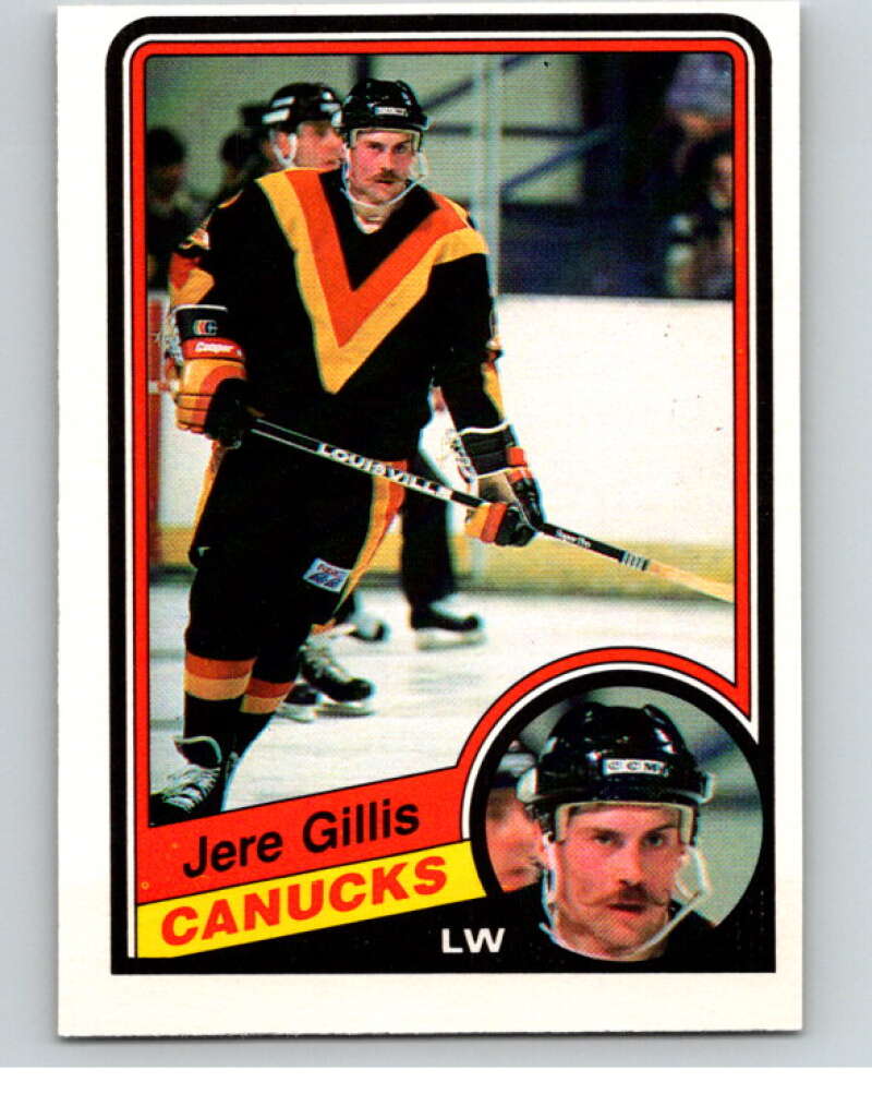 1984-85 O-Pee-Chee #318 Jere Gillis  Vancouver Canucks  V64591 Image 1