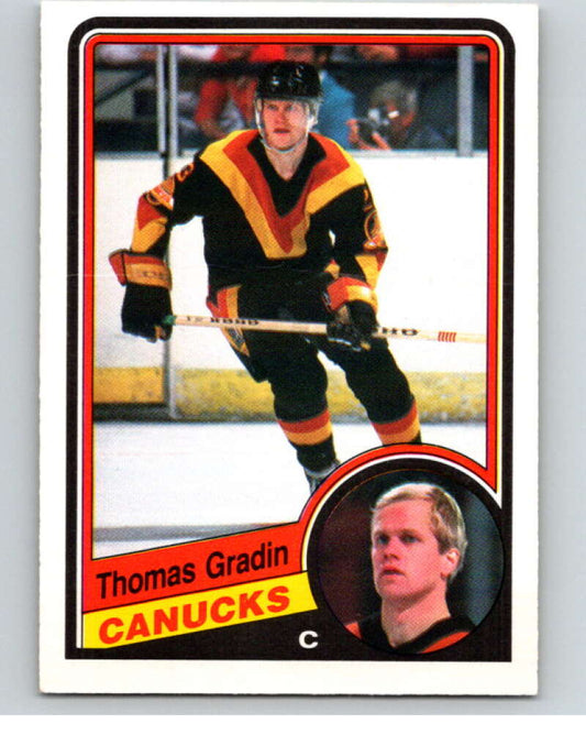 1984-85 O-Pee-Chee #319 Thomas Gradin  Vancouver Canucks  V64594 Image 1