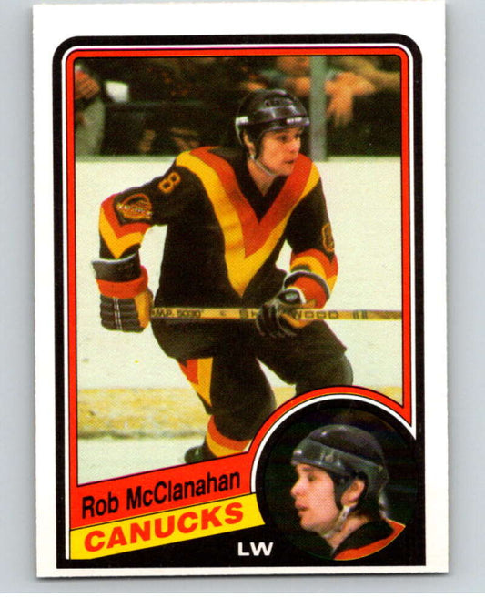 1984-85 O-Pee-Chee #325 Rob McClanahan  Vancouver Canucks  V64617 Image 1