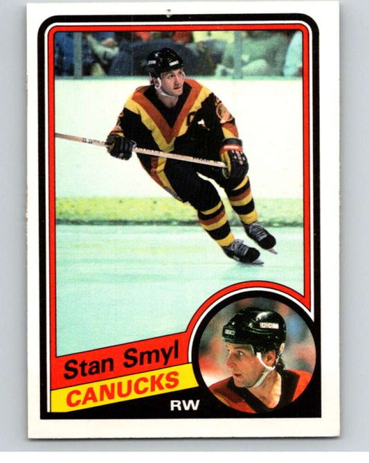 1984-85 O-Pee-Chee #330 Stan Smyl  Vancouver Canucks  V64625 Image 1
