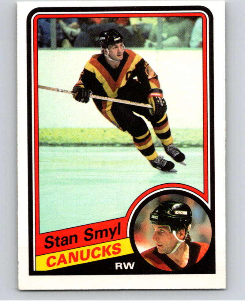 1984-85 O-Pee-Chee #330 Stan Smyl  Vancouver Canucks  V64626 Image 1