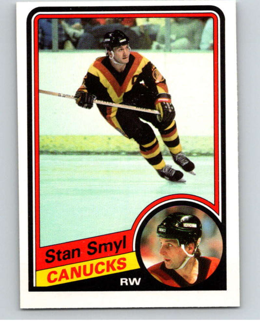 1984-85 O-Pee-Chee #330 Stan Smyl  Vancouver Canucks  V64627 Image 1