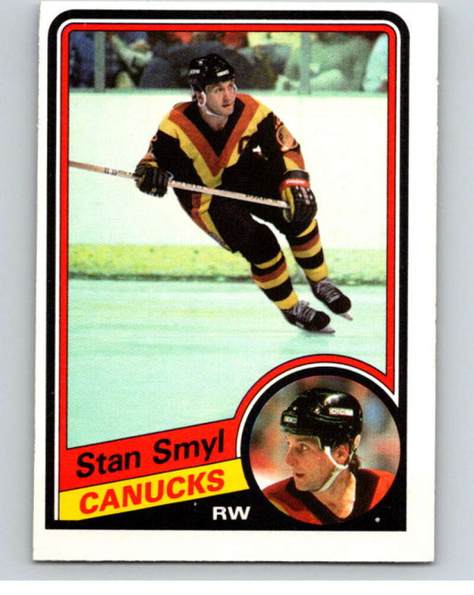 1984-85 O-Pee-Chee #330 Stan Smyl  Vancouver Canucks  V64628 Image 1