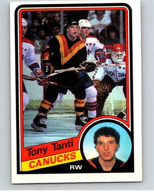 1984-85 O-Pee-Chee #332 Tony Tanti  Vancouver Canucks  V64630 Image 1