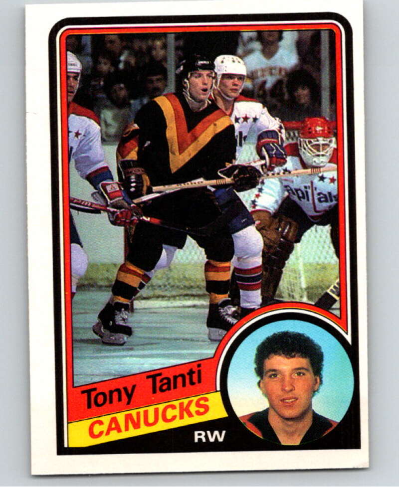 1984-85 O-Pee-Chee #332 Tony Tanti  Vancouver Canucks  V64632 Image 1
